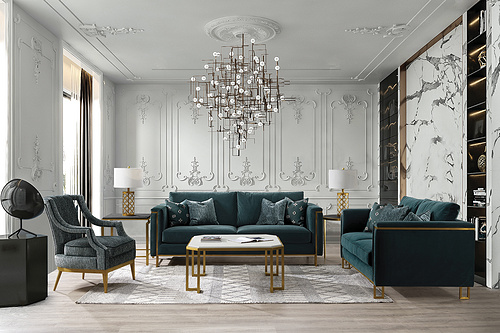 FABRIC SOFA SET-KS8979