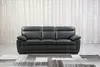 Black Popular KD Leather Sofa