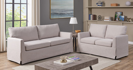 Modern White Simple Two-seater Sofa- 111502