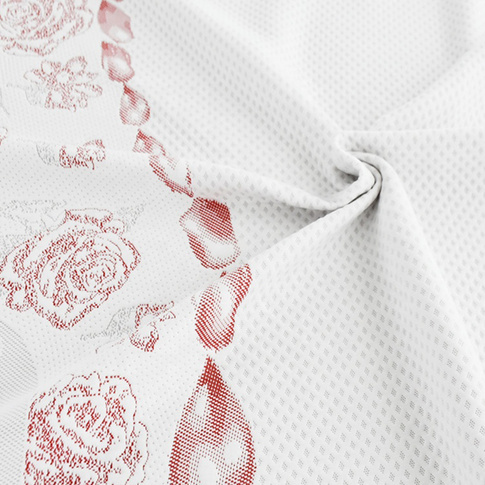 Rose Aromatic Knitted Jacquard Mattress Fabric