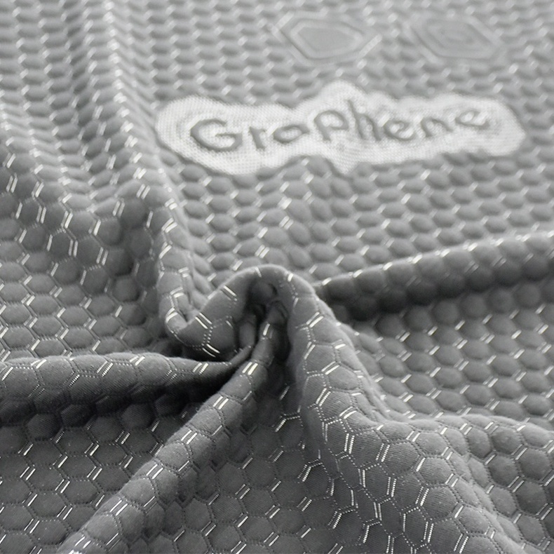 Luxury Anti-static  Graphene Fiber Knitted Mattress Fabric
