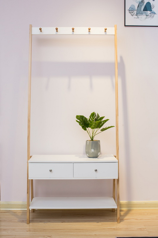 Wooden Coat Shelf--SF308B