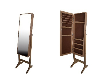 Standing Mirror Jewelry Cabinet--JC534