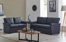 Modern Dark Grey Two-eater Sofa- 111022