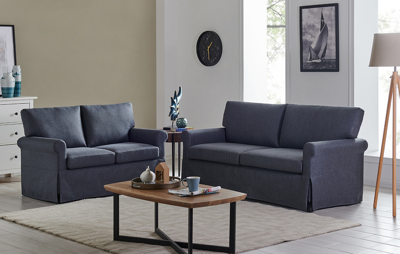 Modern Dark Grey Two-eater Sofa- 111022