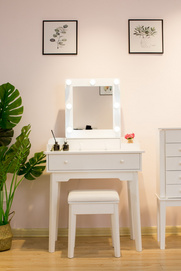 Wooden Dressing Table with LED Light--TE414-3