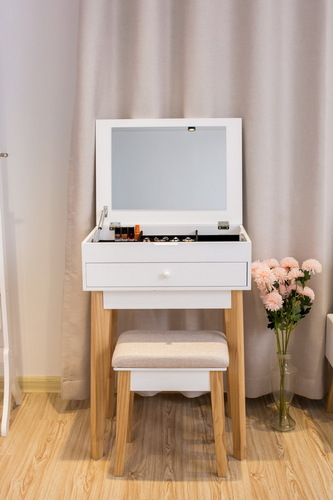 Wooden dressing table with solid wood--TE325B-3