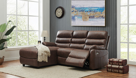 Modern Brown Multi Seater Sofa - 111517