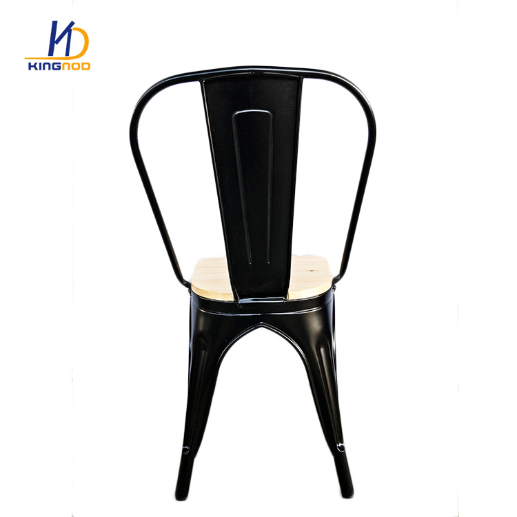 Wholesale Bistro Cafe Restaurant Dining Chair With Wooden Seat  C-233W