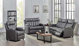 Modern Dark Grey Functional Sofa - 111015