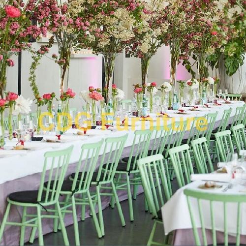 Cheap Modern Design General Metal Stackable Wedding Event Chair Banquet Party Rental Luxury Acrylic Chiavari Chair 727-H45-ALU