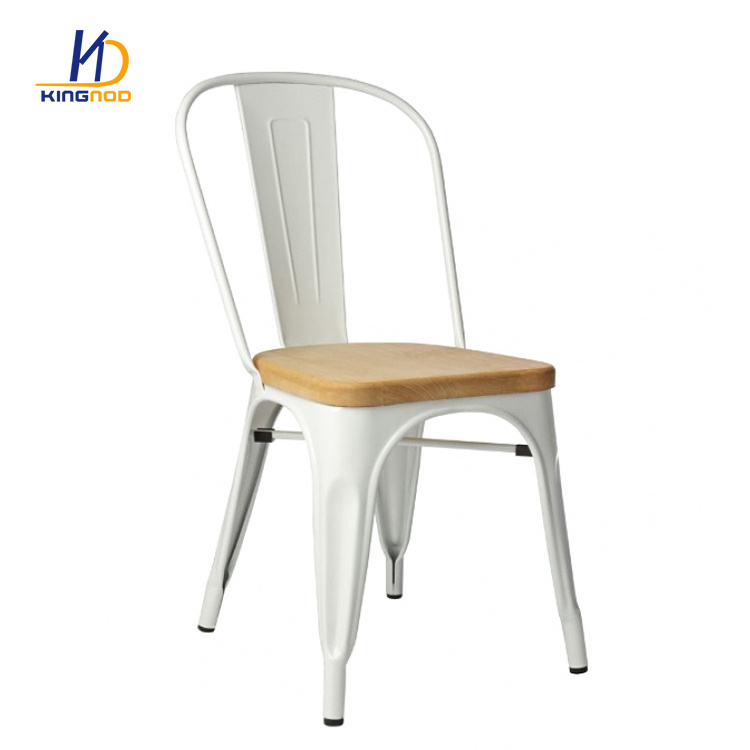 Wholesale Bistro Cafe Restaurant Dining Chair With Wooden Seat  C-233W