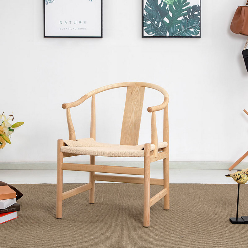 Oid-fashioned wooden armchair