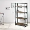 F10047 study folding 4-tier home bookshelf