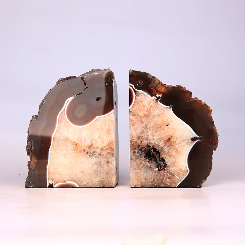 Agate bookends