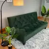 LV3368   Modern Fashionable Green Fabric Sofa Bed