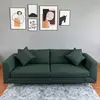 LV4142-3  Modern Minimalist Green Fabric 3 - seat sofa