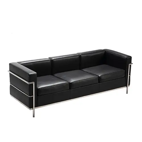 Modern High Quality LC2 Genuine Leather Fabric Sofa Living Room Rurniture