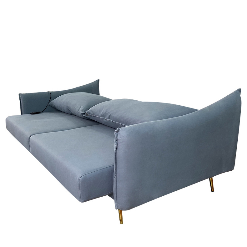 LV3378 Nordic Style Dark Blue Sofa