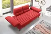 Modern Red Exquisite Fabric Sofa Bed