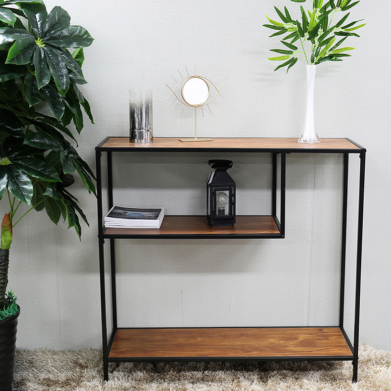 F10251 living room modern console table with storage rack