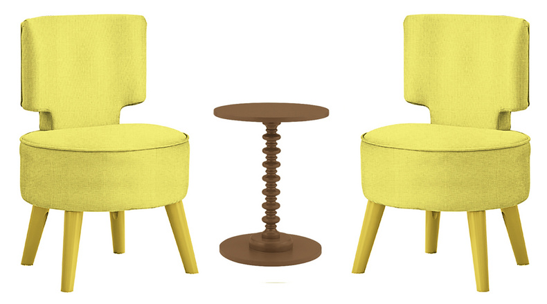 Modern Simple Table and Chairs Set - 609405