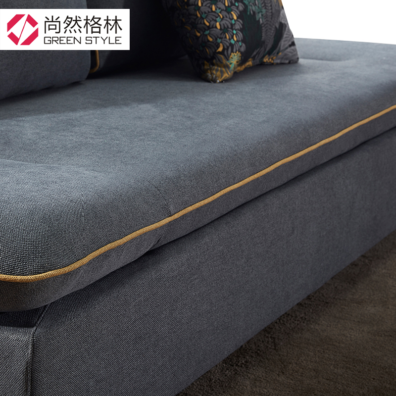 Adjustable armrest sofa bed with storage
