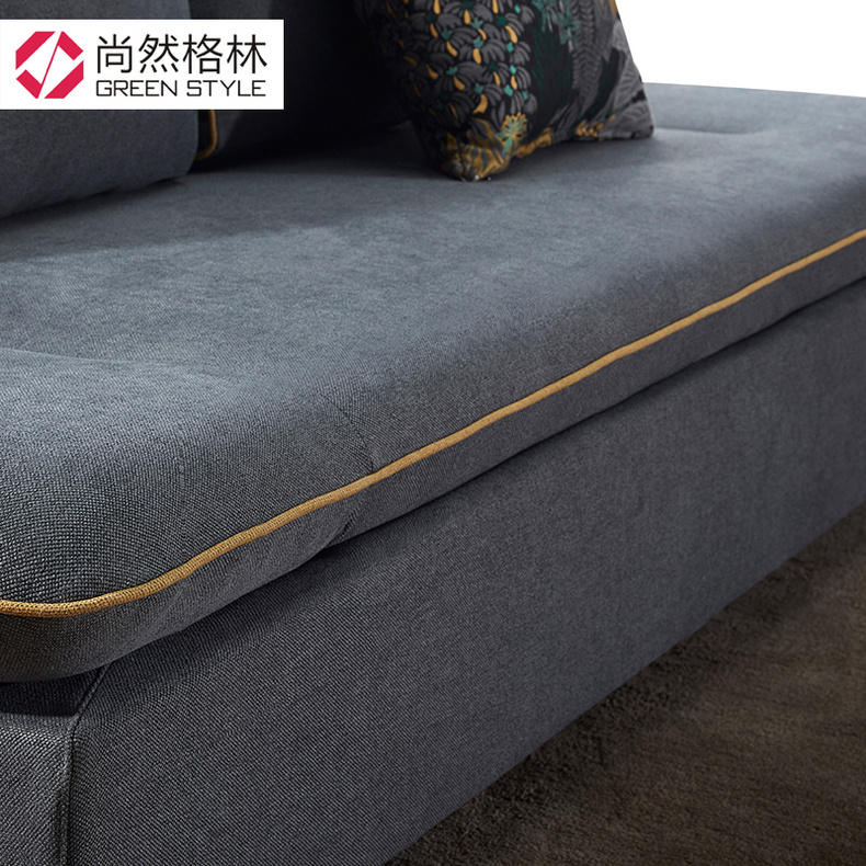 Adjustable armrest sofa bed with storage