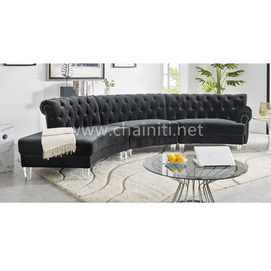 Buttion tufted Moon shape sofa