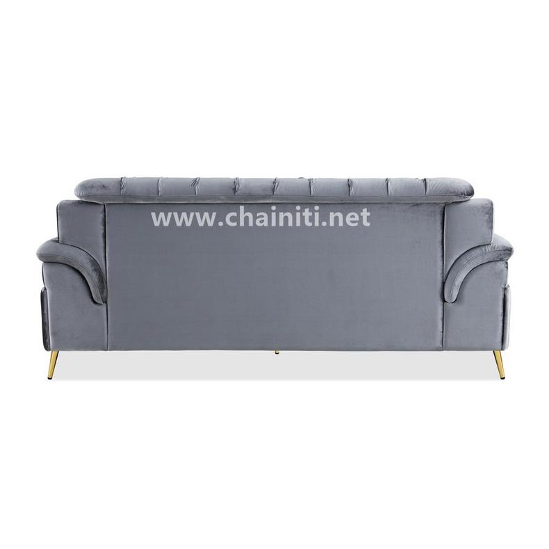 Velvet fabric sofa