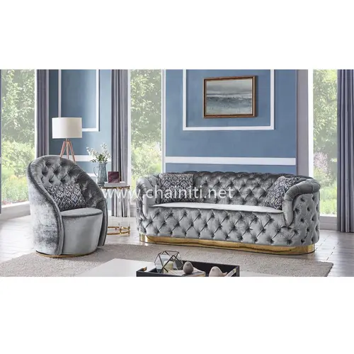 High quality Velvet Sofa set Designs for Living Room Furniture