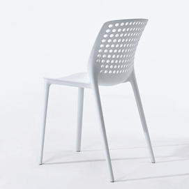 High quality plastic office dining chair with hole back