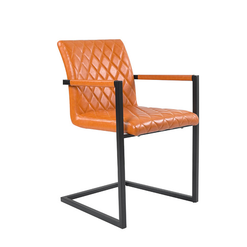 Pu chair dining chair with arms