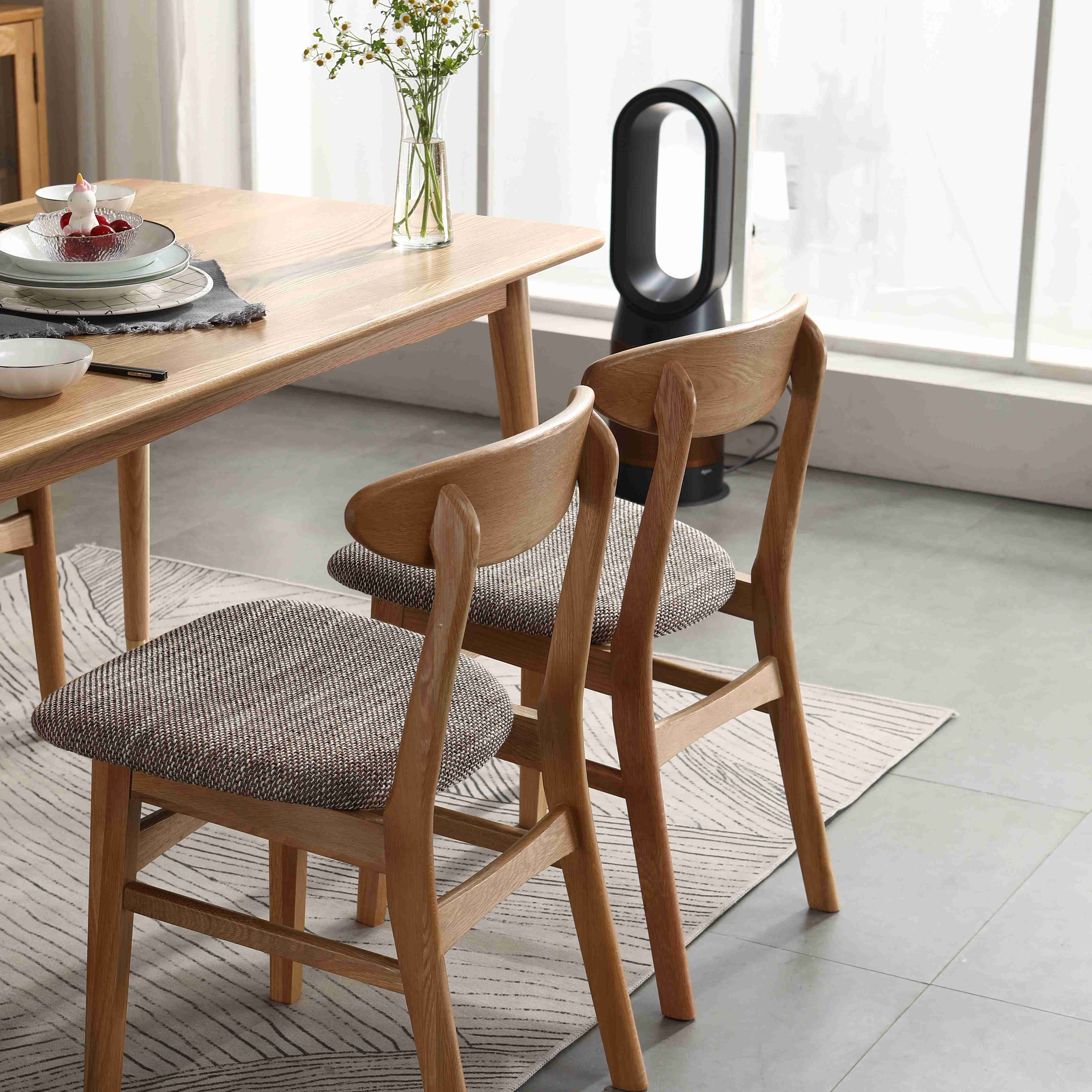 dining chair oak with fabric seat Chair wood chair wood dining chair MDF chair oak chair oak dining chair oak wood chair white oak chair beech chair beech wood chair birch chair birch wood chair dining chair wooden chair solid wood chair office chair indo
