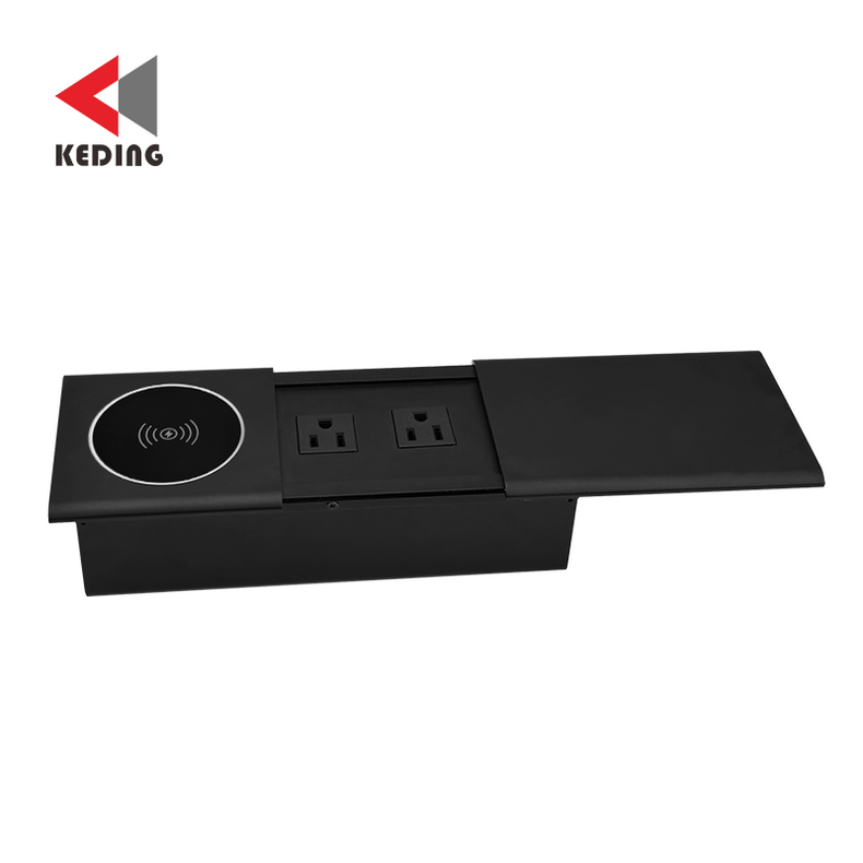 sliding tabletop sockets outlets assembly