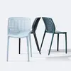 High quality plastic office dining chair with hole back