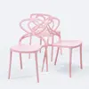 Latest fashion pink design charivari polypropylene event wedding chairs
