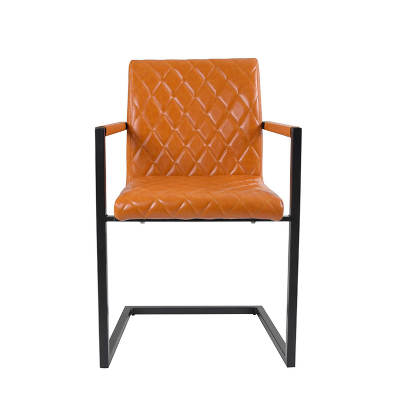 Pu chair dining chair with arms