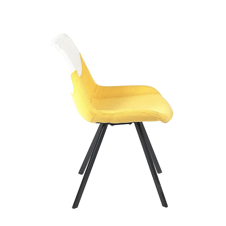 Fabric dining chair metal frame chair （Pantone）