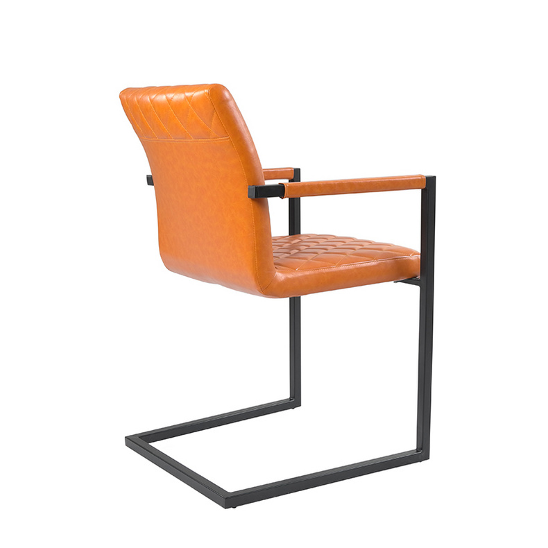 Pu chair dining chair with arms