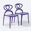 Latest fashion pink design charivari polypropylene event wedding chairs