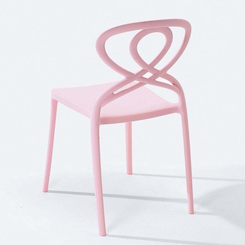 Latest fashion pink design charivari polypropylene event wedding chairs