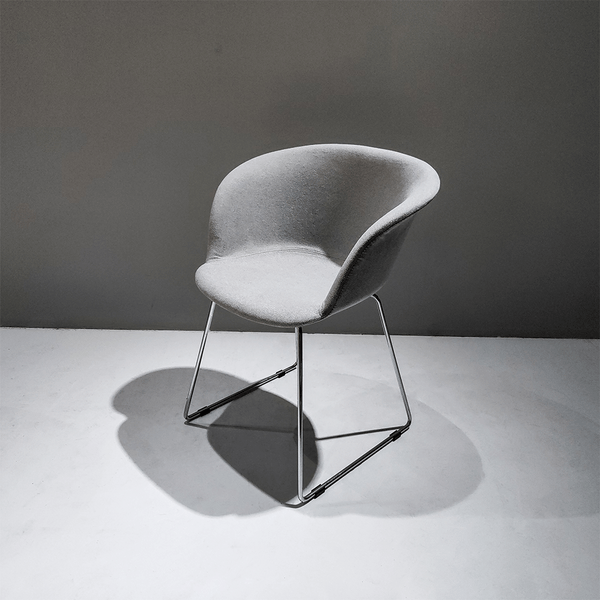 Modern upholst soft cloth fabric dinning chair armchair