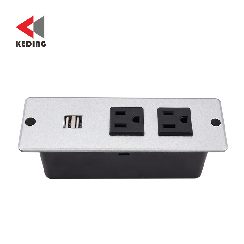 built in electric power socket for furniture