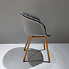 Modern upholst soft cloth fabric dinning chair armchair