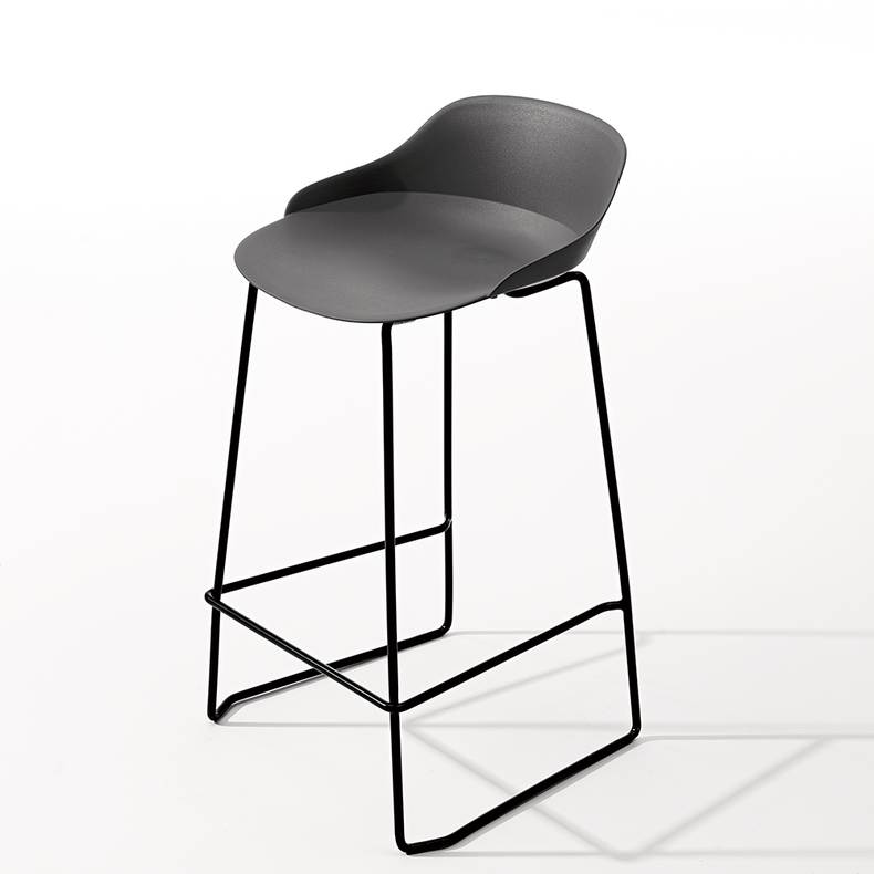 Contemporary commercial upholstered high  bar chair stool