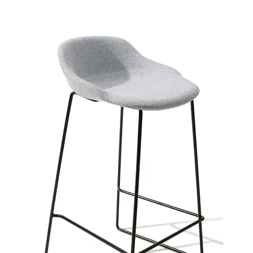 Contemporary commercial upholstered high  bar chair stool
