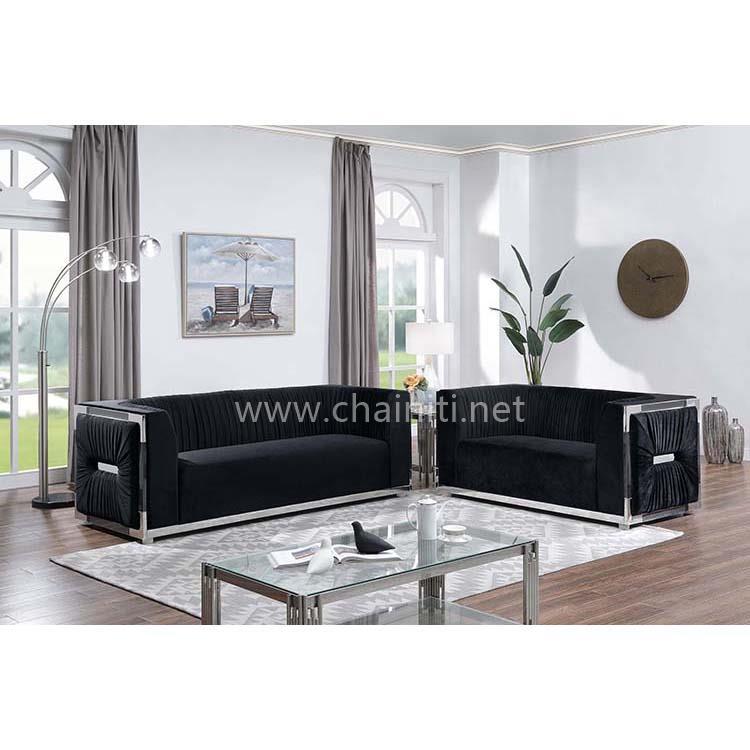 Stainless stell base living room sofas