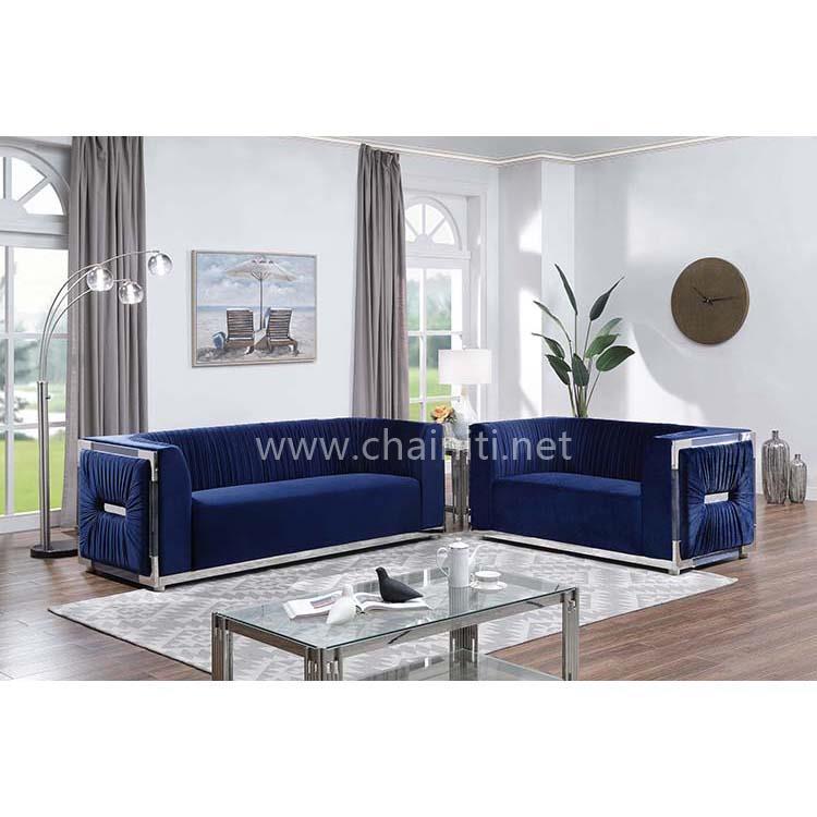 Stainless stell base living room sofas