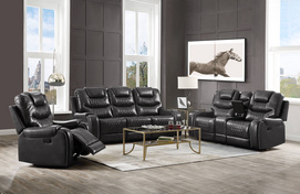 55410 Braylon Leather Sofa Set